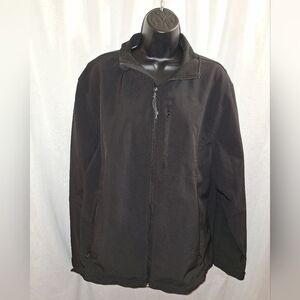St Johns Bay Water Resistant Jacket Zippered Pockets Size Large